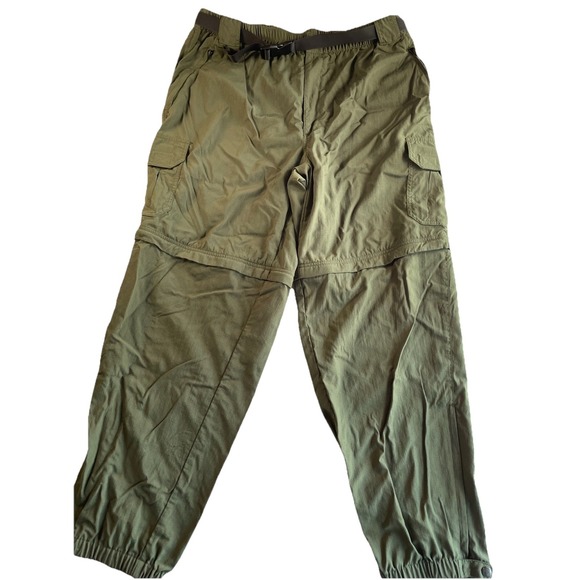 L.L. Bean Other - LL Bean Pants Men's LG Hiking Outdoor Utility Lightweight Belt Green Convertible